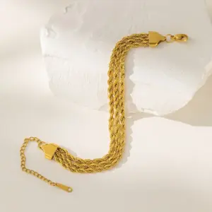 【XKB2056】Three-layer Braided Chain Bracelet【1】