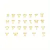 Wholesale PVD Coated Real Gold Plated Letter 201 Stainless Steel 304 Simple Style Classic Waterproof Non Tarnish Pendant Necklace