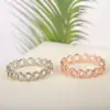 Wholesale New Fashion Ring Jewelrycreative Metal Copper Electroplating Ring Adjustable Ladies Hollow Love Ring