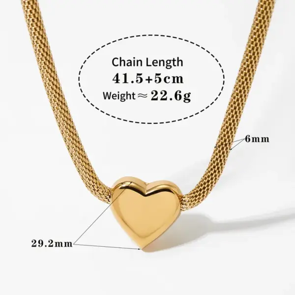 Wholesale Stainless Steel Geometric Exaggerated Style Trendy Pendant Necklace For Women, Unique Hip-Hop Fashion High-Quality Non-Fading Jewelry Wholesale