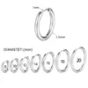 Simple Style Solid Color Stainless Steel Plating Earrings 1 Piece
