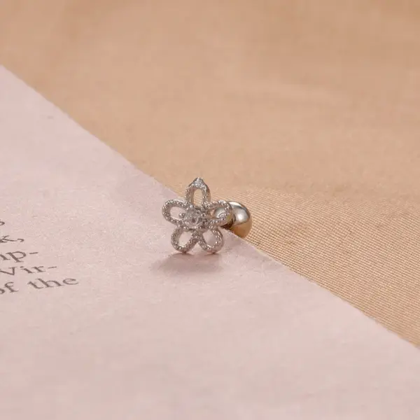 Wholesale 1 Piece Elegant Modern Style Flower Snake Butterfly 304 Stainless Steel Ear Studs