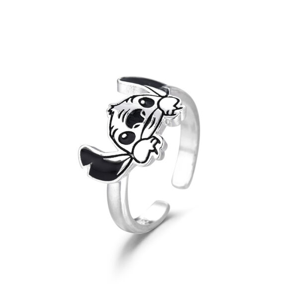 Wholesale Amazon Cross-border New Original Ring Cute Pattern Animation Protagonist Glue Dropping Seiko Opening Adjustable Ring