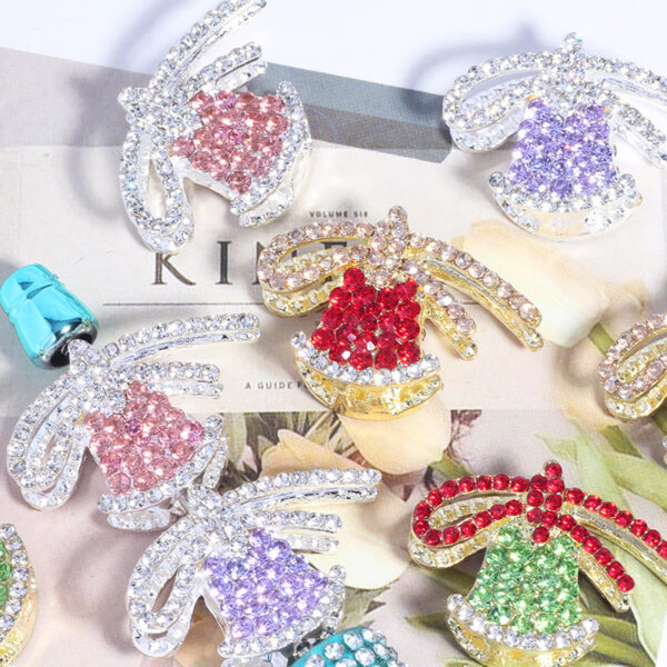 Wholesale Alloy Christmas Bell (Jingle Bell) - DIY Phone Chain, Keychain, Bag Chain Accessories with Straight Beads