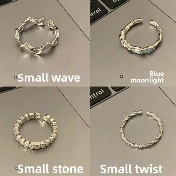 Copper Zircon Heart Shape Rings