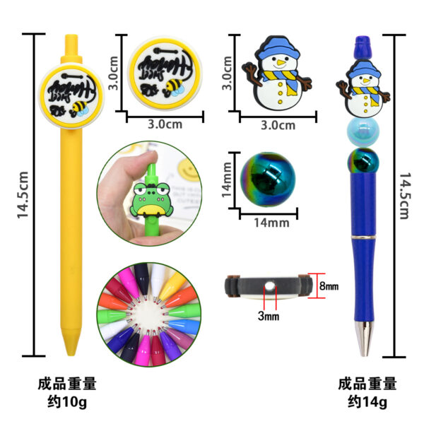 oly-cd21b84513d61b75d89333b4dcc3e03d Wholesale Manufacturer customizes high-quality PVC soft rubber sticker pens for students, oices, and as gift pens; wholesale available.
