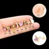 Wholesale 1 Piece 316L Stainless Steel Copper Artificial Pearls Zircon Ear Cartilage Rings & Studs Star Heart Shape Butterfly Waterproof Non Tarnish Surgical Steel