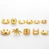 1 Piece Vintage Style Cool Style C Shape Geometric Plating Copper 18k Gold Plated Ear Studs