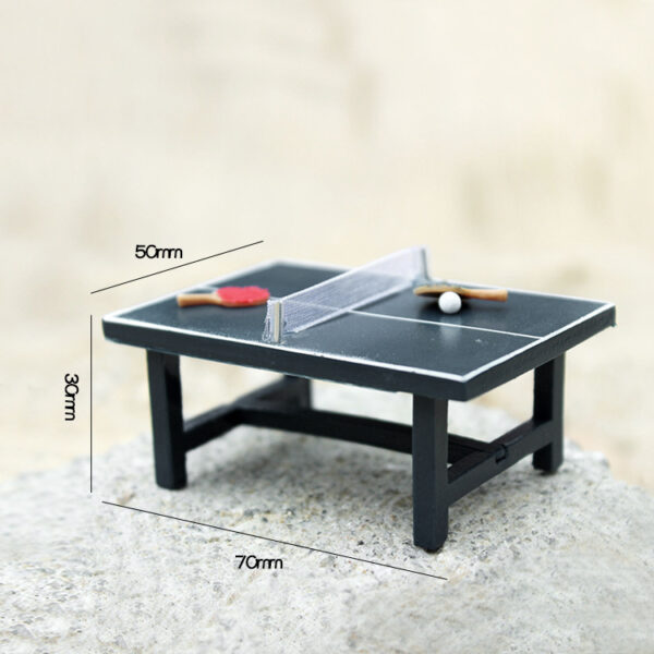 Wholesale 1:12 dollhouse accessories dollhouse mini outdoor table tennis table set simulation model