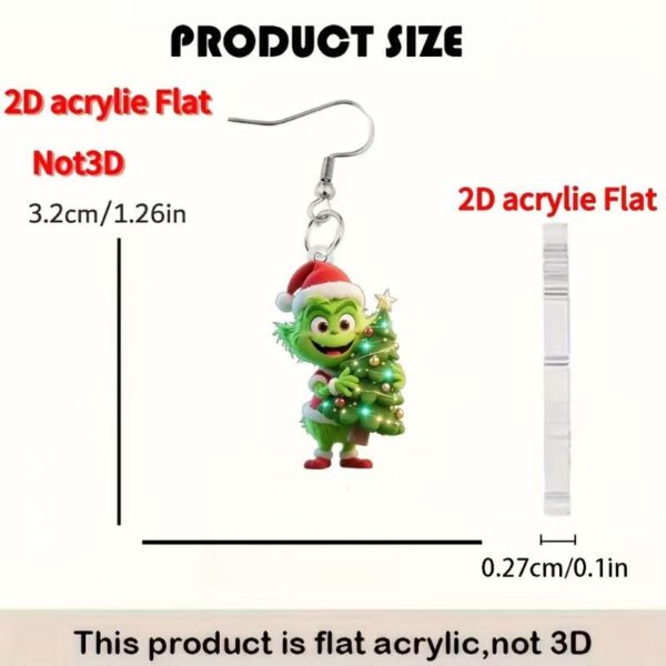 Wholesale Cute elf gingerbread man earrings for Christmas