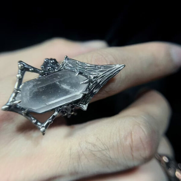 Wholesale European and American Cross-Border New Irregular Shaped Ring, Personalized Niche Design, Cool Style Open Ring for Men