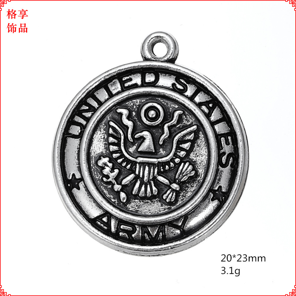 Wholesale European and American Navy Road Army Air Force Fire Ancient Sier Jewelry Tab Aessories