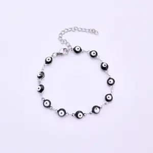 Black Eyes (Steel Color) / 160+50mm / 1 Strand/Package