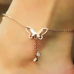 Wholesale Simple Style Butterfly Stainless Steel Stainless Steel Bracelets In Bulk