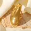 Wholesale Jewelry Simple Style Artistic Irregular Geometric 304 Stainless Steel 18K Gold Plated Plating Open Rings