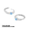 Wholesale Same style earrings double ring plain ring new popular niche design high-grade earrings men's elegant all-match fashion earrings
