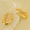 Wholesale 1 Pair Simple Style Geometric 304 Stainless Steel 18K Gold Plated Hoop Earrings Ear Studs