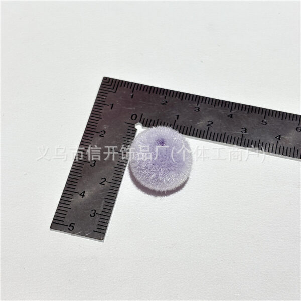 Wholesale Colorful flocked round beads