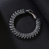 Wholesale Vintage Dark Dragon Spine Leather Alloy Bracelet