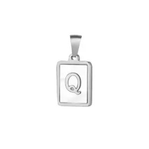 Silver / Letter Q without Chain