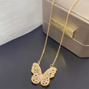 533 Gold Butterfly Necklace