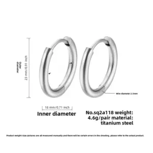 Steel color 2.5*18mm