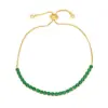 Wholesale Fashion Geometric Copper 18k Gold Plated Zircon Bracelets In Bulk