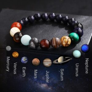 Wholesale Amazon's Hot New Product Launched European and American Universe Galaxy Eight Planets Bracelets Couple Bracelets