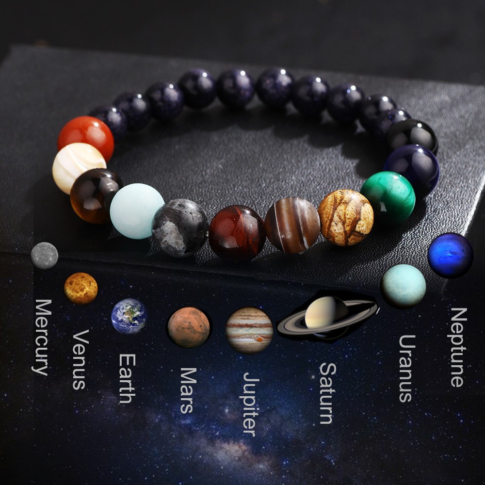 Wholesale Amazon's Hot New Product Launched European and American Universe Galaxy Eight Planets Bracelets Cole Bracelets