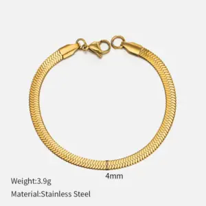 Gold-4mm / Length 19cm