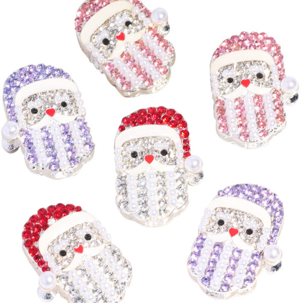 oly-cdcbc43c850697d347af852c6c32309c Wholesale Alloy Santa Claus Christmas Beaded Charm with Straight Hole Beads for DIY Phone Chains, Keychains, and Bag Chains