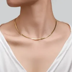 Single Layer Blade Chain (Gold)