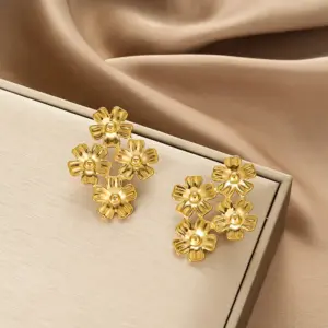 E1388-A (Gold Stud Earrings Pairs)