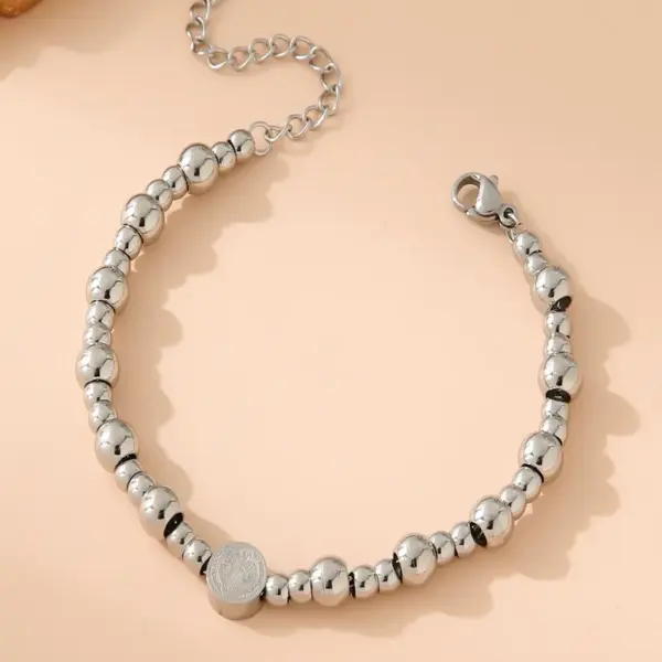 Wholesale Casual Simple Style Human 304 Stainless Steel Bracelets In Bulk