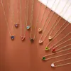 Wholesale Ion Plating (IP) 18K Gold Plated Heart Shape 304 Stainless Steel Sweet Simple Style Commute Waterproof Non Tarnish 304 Stainless Steel Necklace