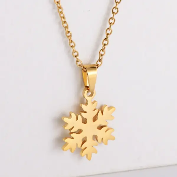 304 Stainless Steel 18K Gold Plated Ethnic Style Plating Rhombus Pendant Necklace