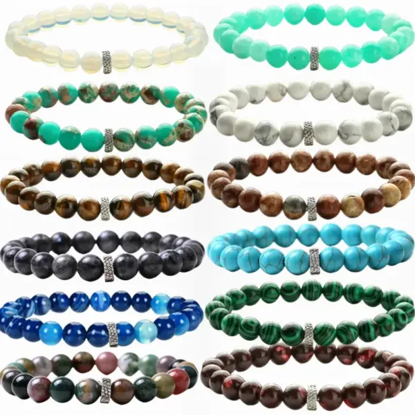 Wholesale Casual Retro Round Beaded Tiger Eye Bracelets