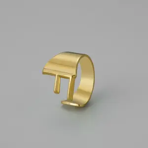 Gold F Open Ring J382-6 / Adjustable Opening