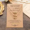Wholesale New Knot Card Necklace Stainless Steel Fine Throwing 18k Real Gold Knotted Pendant Clavicle Chain