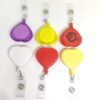 Wholesale Heart-shaped doctor and nurse pull tab, work ID badge, meal card strap, back clip, retractable plastic pull tab.