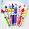 Wholesale Cute cartoon fruit series soft gel ballpoint pen beads