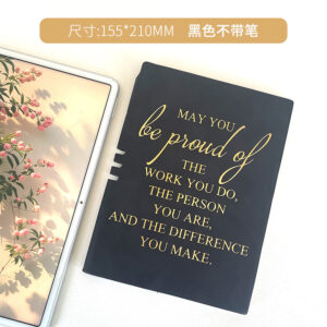 Spine pen insert english style black-single book