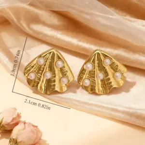 Gold Pearl Earrings10