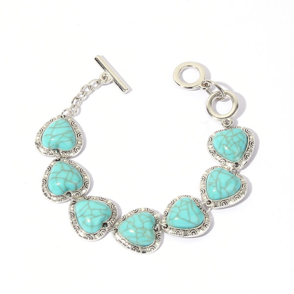 oly-ce3d2cdd844c28dff6311403f71f8be5 Wholesale Retro Love Turquoise Bracelet
