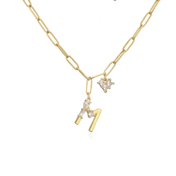 Copper Letter Copper Necklaces