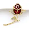 Wholesale Romantic Pin Flower Alloy Inlay Artificial Pearls Rhinestones Women'S Brooches