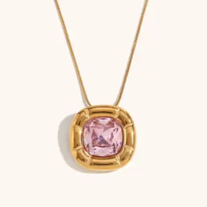 Pink Diamond Necklace