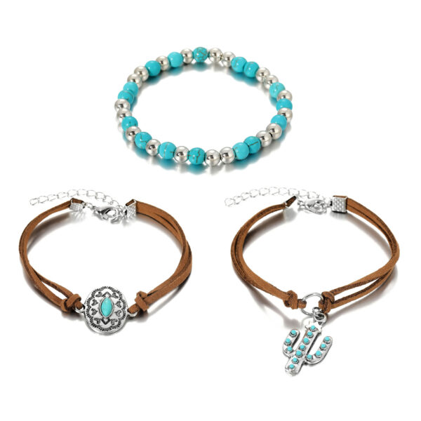 Wholesale Vintage Pinestone Cactus Bracelet