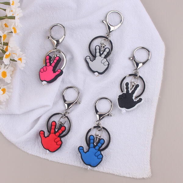 Wholesale Temu Amazon New Gesture Keychain Pendant Men's Gift Car Key Bag Pendant