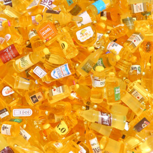Yellow wine bottle